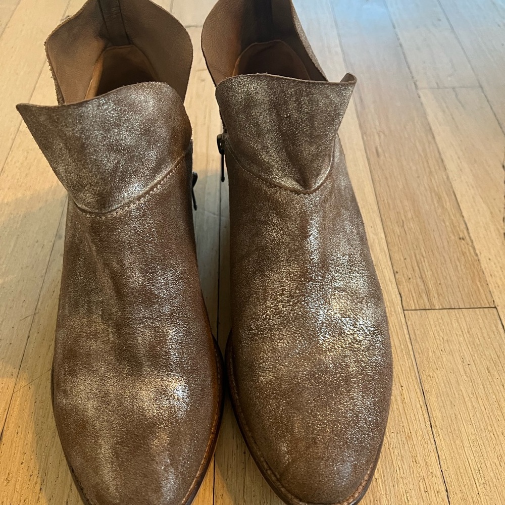 Sam Edelman metallic booties